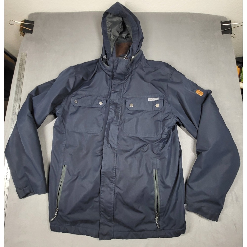 Rugged‎ Elements Trek Jacket Mens Gray Mens Water Resistant Windbreaker